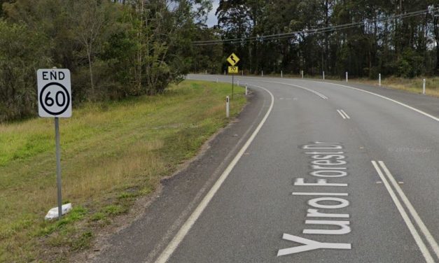 ‘END 60’ SIGN ON YUROL FOREST DRIVE, POMONA MARCH 2024